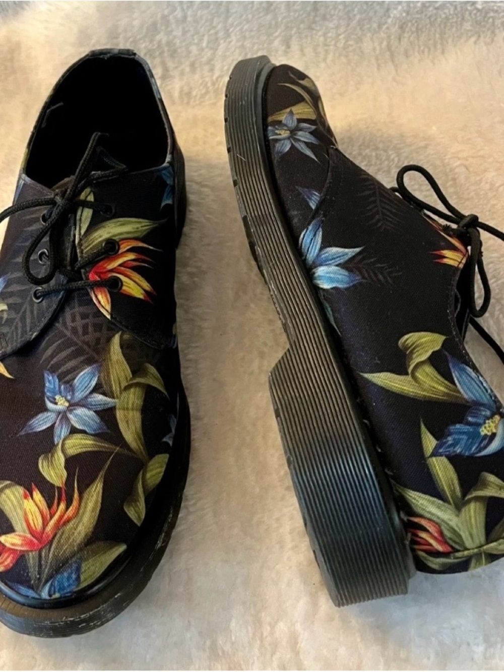 Dr Martens Floral Lace-Up Men’s Shoes
